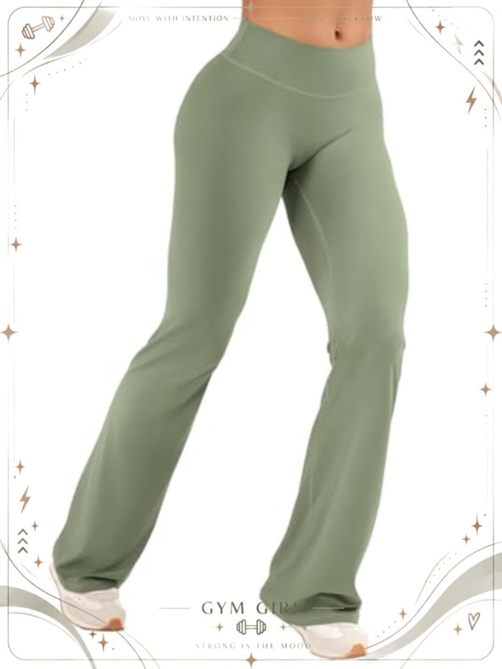 VOYJOY Women's Low Rise Workout Flare Leggings Buttery Soft Yoga Pants